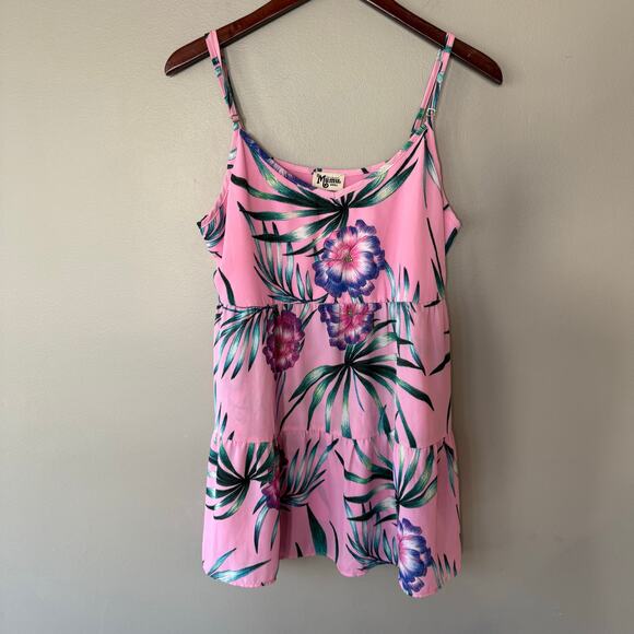 Show Me Your Mumu Caroline Mini Dress Maui Wowi Pink Sz Sml Spring Break Beach - Picture 6 of 13